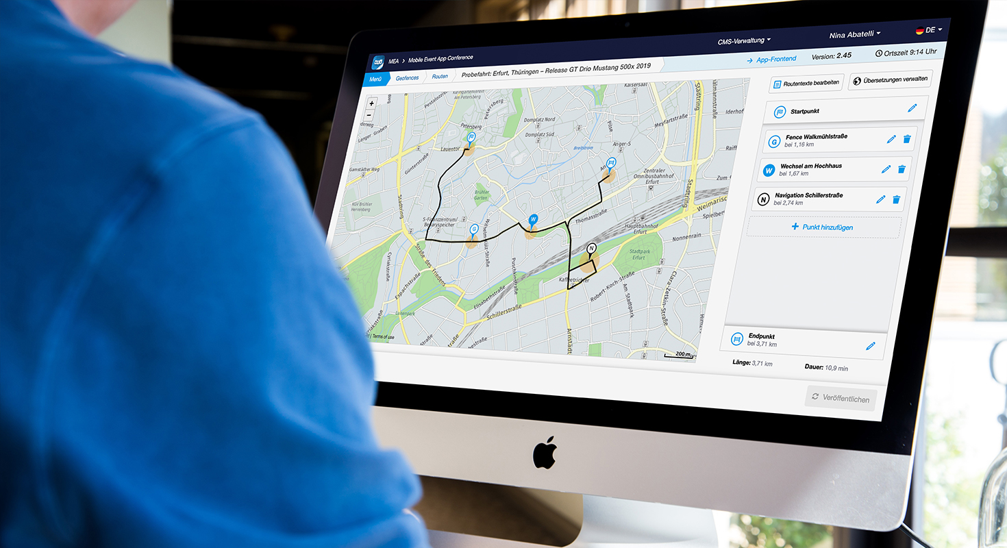 geofencing cms route planning