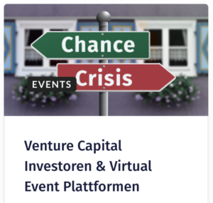 Venture Capital Investoren & Virtual Event Plattformen