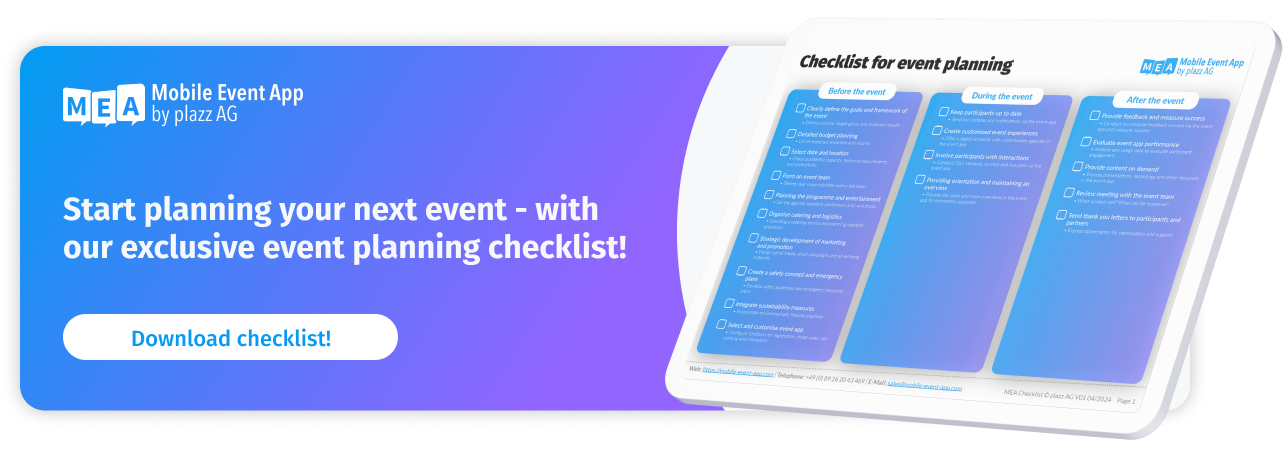 Download whitepaper Checklist for event planning