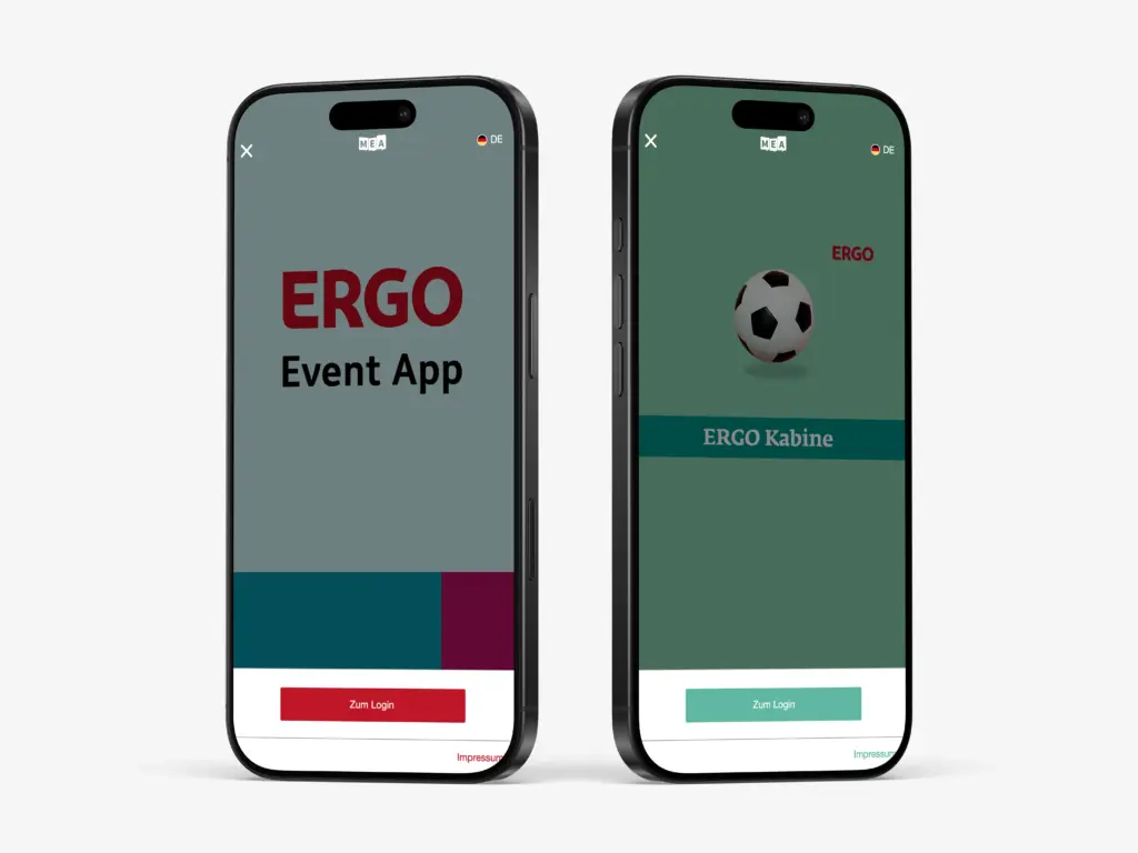 ERGO Event App und ERGO Kabine by MEA
